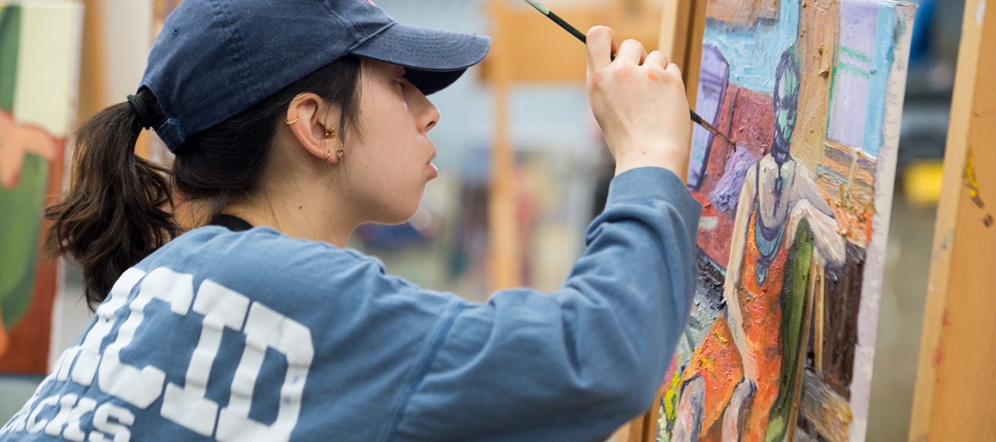 Student painting